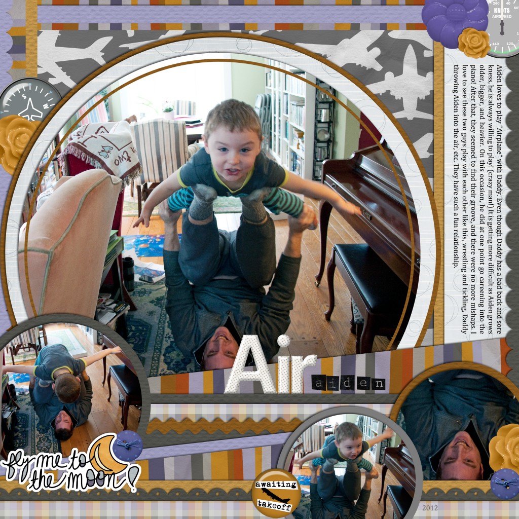 Feb playing airplane